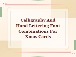 Christmas Card Font Pairings: Calligraphy and Hand Lettering Combos